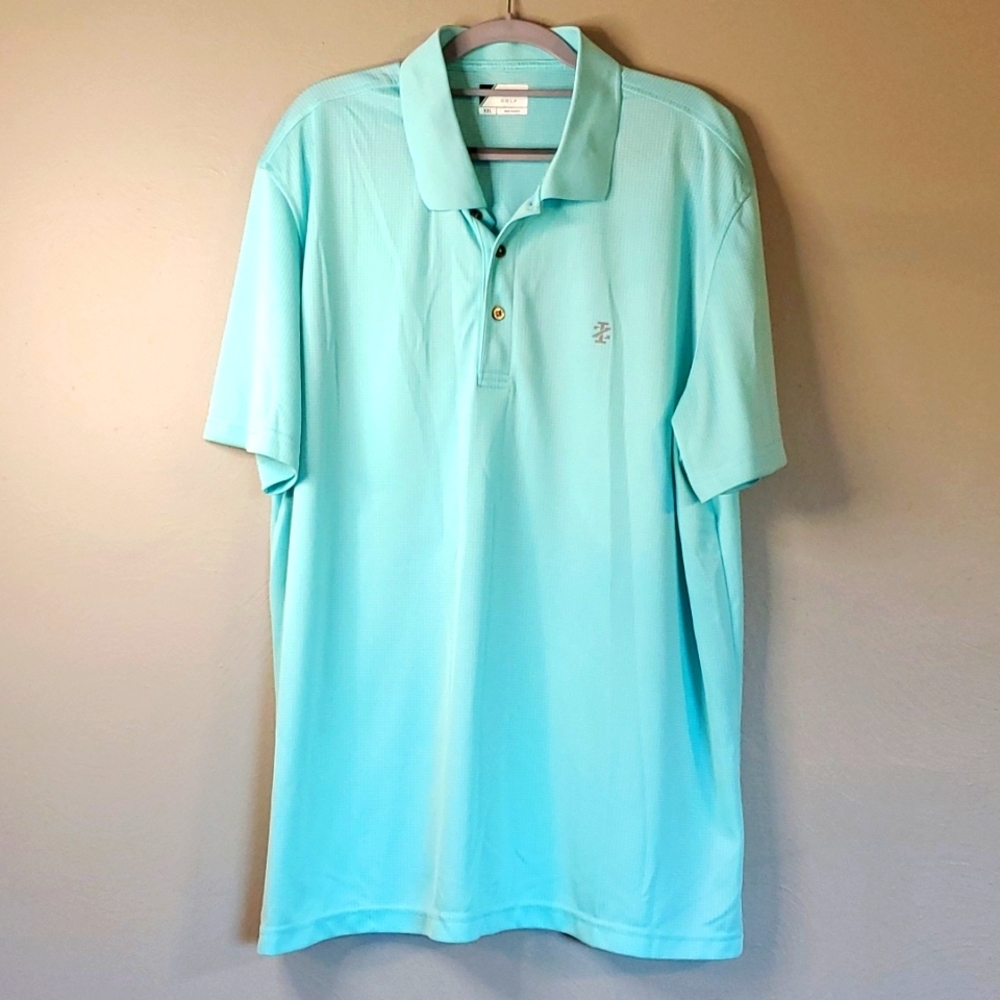 IZOD Men's golf polo shirt. Mint green, size XXL